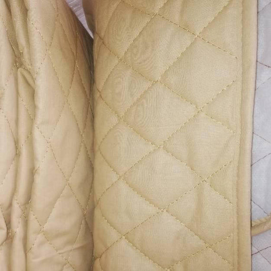 Premium Ultrasonic Quilted Sofa Cover – Ultra Soft & Durable Protector - Gold Colour